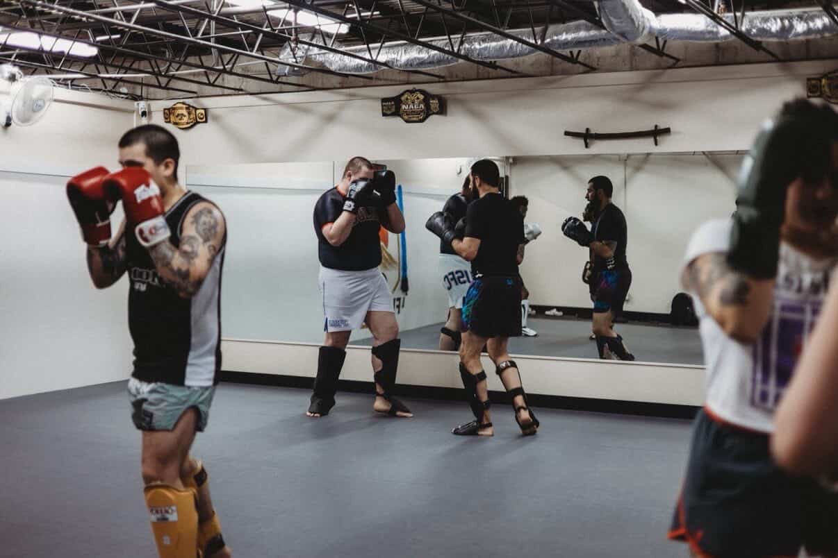 Muay Thai striking class at OCC Fight House Colorado Springs