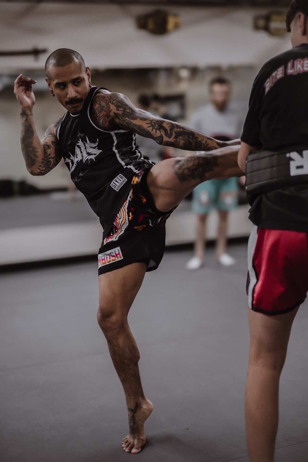 Muay Thai training at OCC Fight House